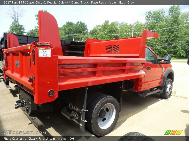 Race Red / Medium Earth Gray 2017 Ford F550 Super Duty XL Regular Cab 4x4 Dump Truck