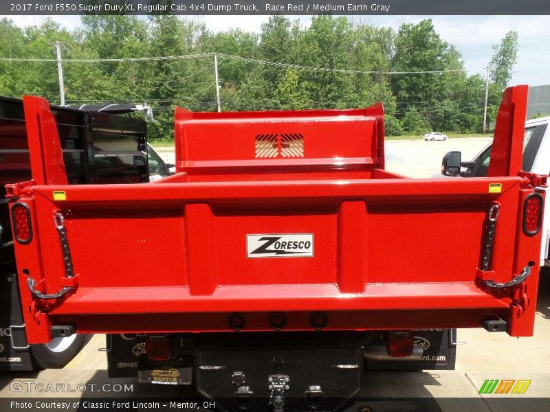 Race Red / Medium Earth Gray 2017 Ford F550 Super Duty XL Regular Cab 4x4 Dump Truck