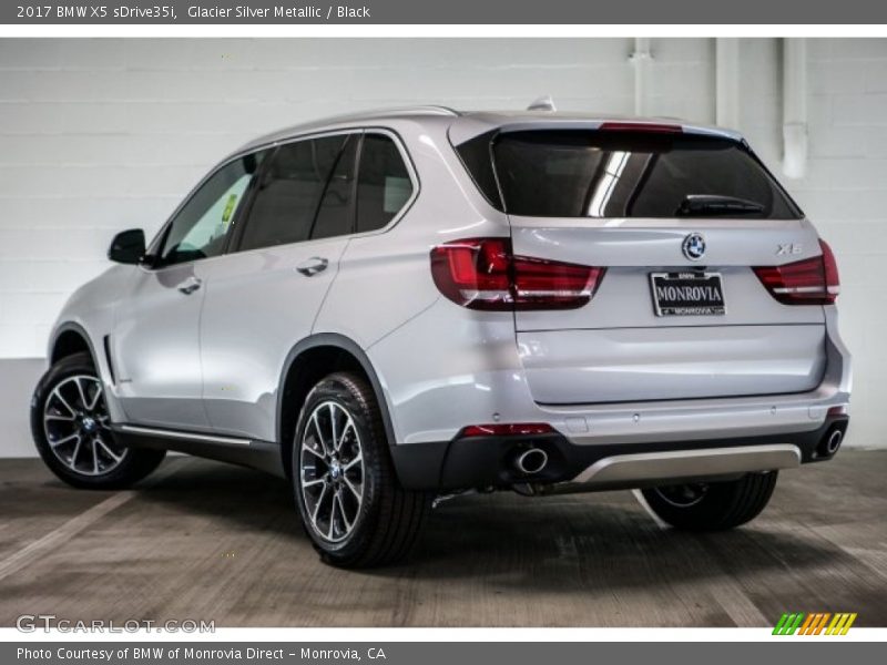 Glacier Silver Metallic / Black 2017 BMW X5 sDrive35i