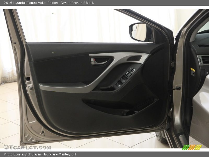 Desert Bronze / Black 2016 Hyundai Elantra Value Edition