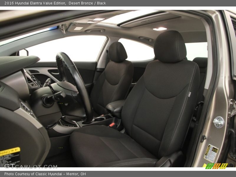 Desert Bronze / Black 2016 Hyundai Elantra Value Edition