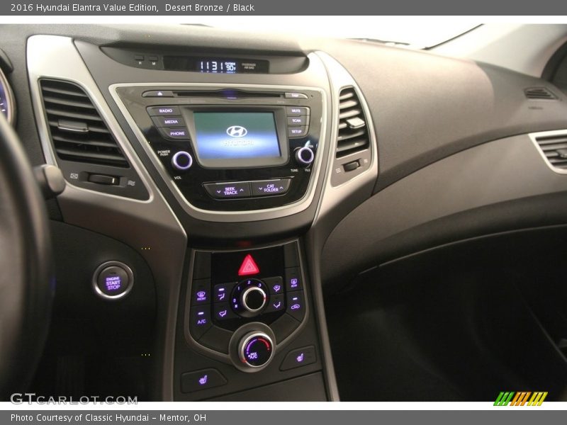 Desert Bronze / Black 2016 Hyundai Elantra Value Edition