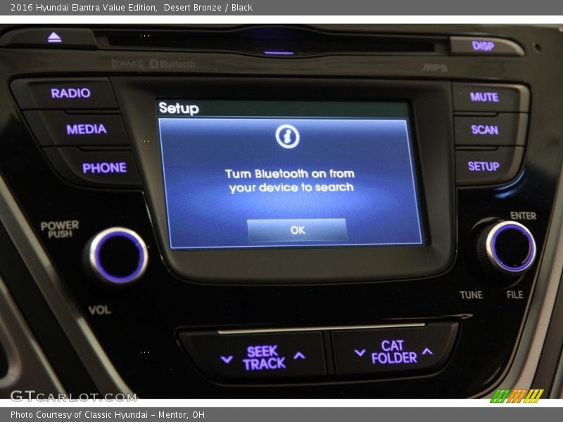 Desert Bronze / Black 2016 Hyundai Elantra Value Edition