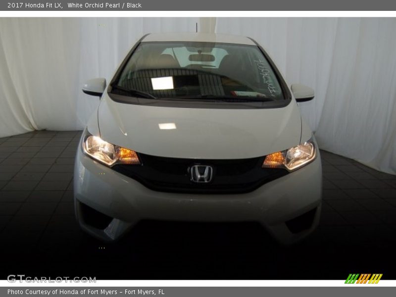 White Orchid Pearl / Black 2017 Honda Fit LX