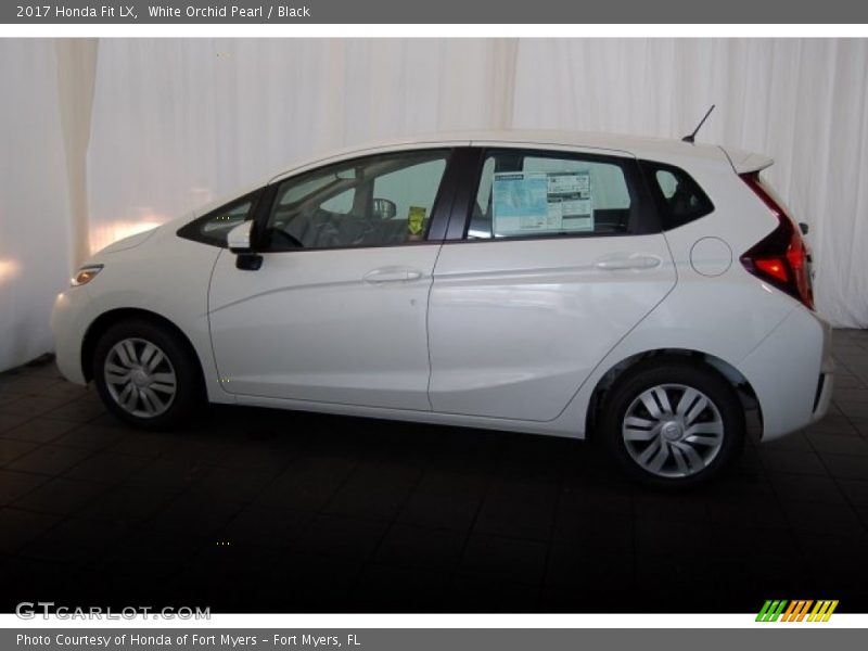 White Orchid Pearl / Black 2017 Honda Fit LX