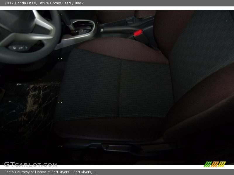 White Orchid Pearl / Black 2017 Honda Fit LX