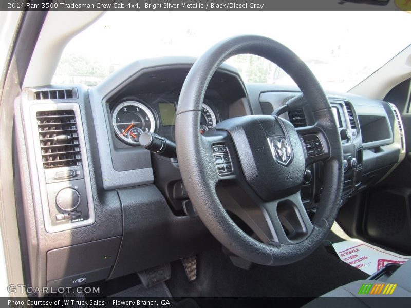 Bright Silver Metallic / Black/Diesel Gray 2014 Ram 3500 Tradesman Crew Cab 4x4