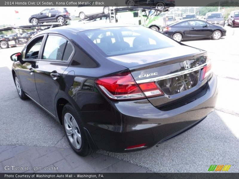 Kona Coffee Metallic / Black 2014 Honda Civic LX Sedan