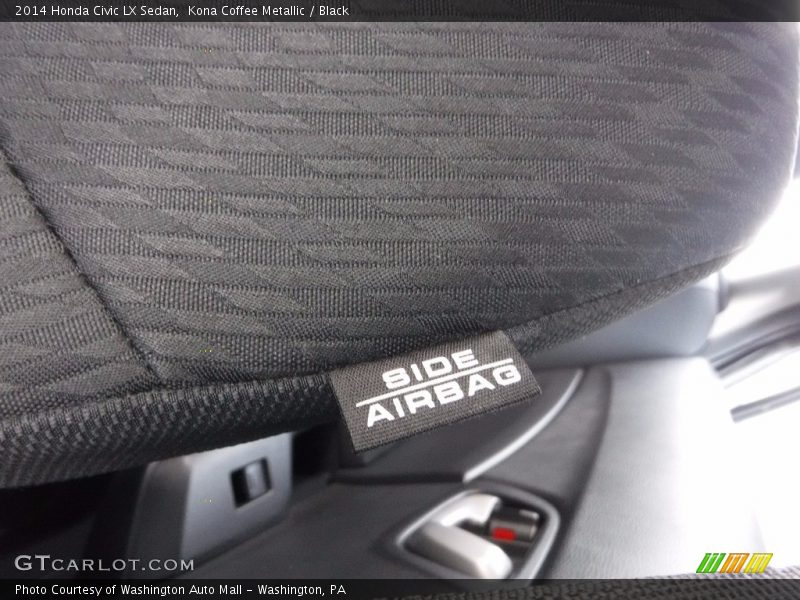 Kona Coffee Metallic / Black 2014 Honda Civic LX Sedan