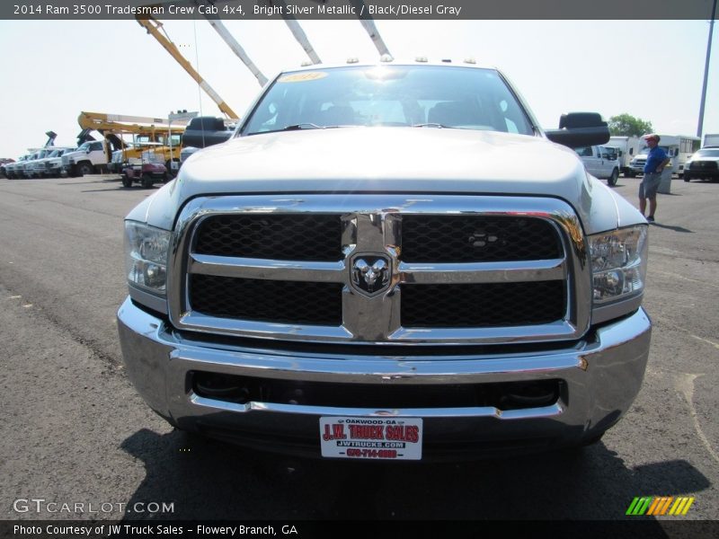 Bright Silver Metallic / Black/Diesel Gray 2014 Ram 3500 Tradesman Crew Cab 4x4