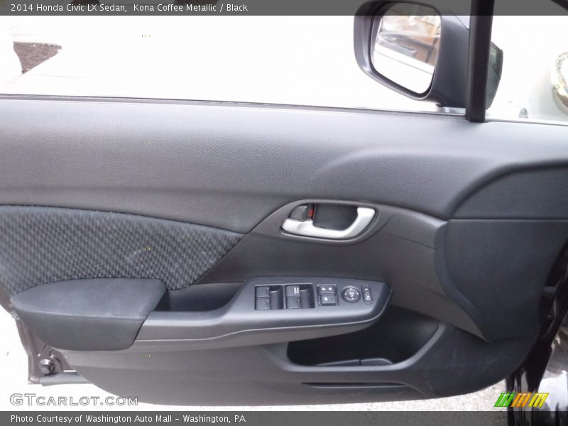 Kona Coffee Metallic / Black 2014 Honda Civic LX Sedan