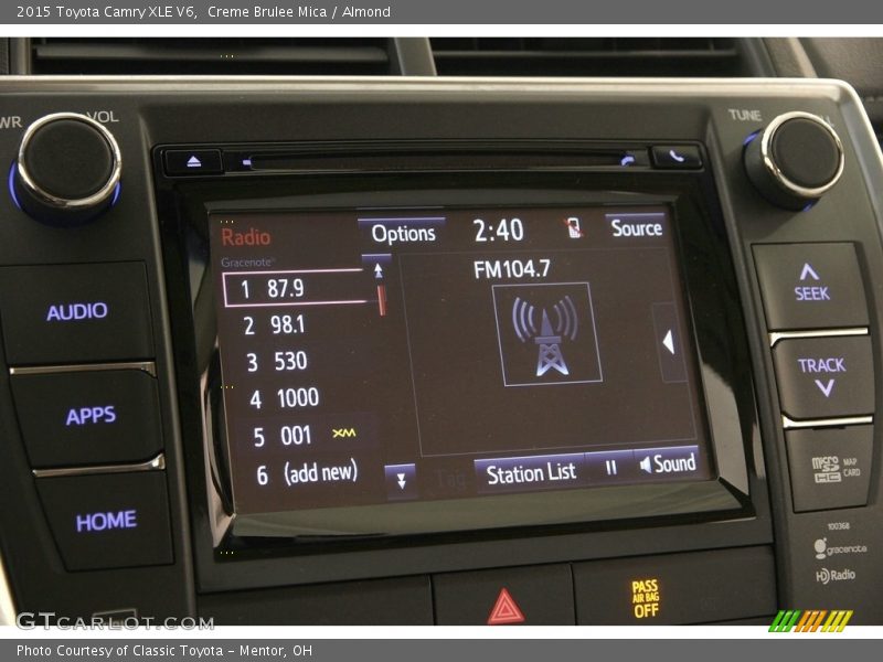 Creme Brulee Mica / Almond 2015 Toyota Camry XLE V6