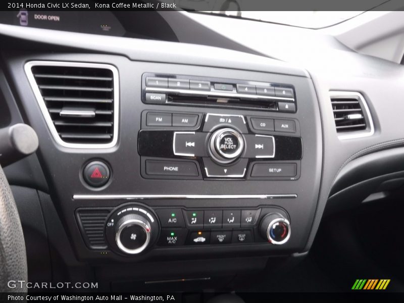 Kona Coffee Metallic / Black 2014 Honda Civic LX Sedan