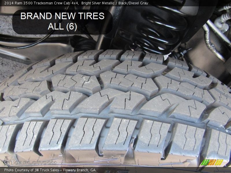 Bright Silver Metallic / Black/Diesel Gray 2014 Ram 3500 Tradesman Crew Cab 4x4