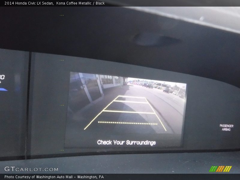 Kona Coffee Metallic / Black 2014 Honda Civic LX Sedan