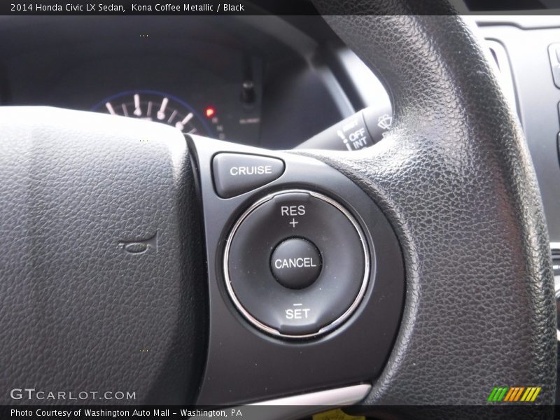 Kona Coffee Metallic / Black 2014 Honda Civic LX Sedan
