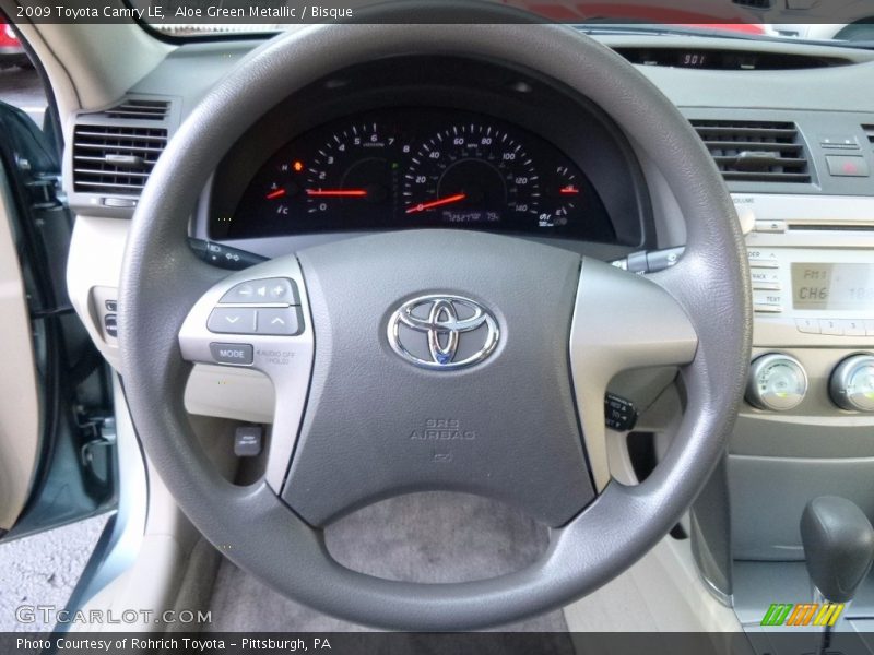 Aloe Green Metallic / Bisque 2009 Toyota Camry LE