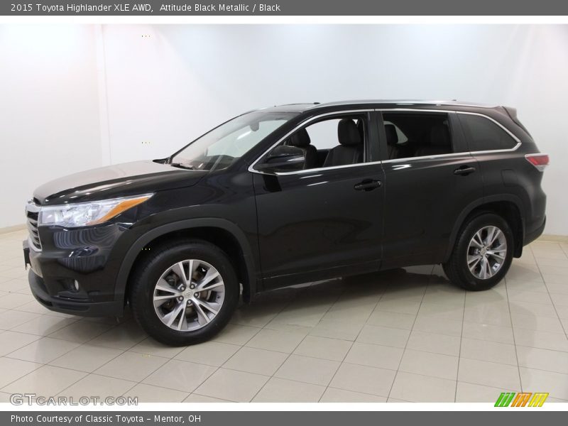 Attitude Black Metallic / Black 2015 Toyota Highlander XLE AWD