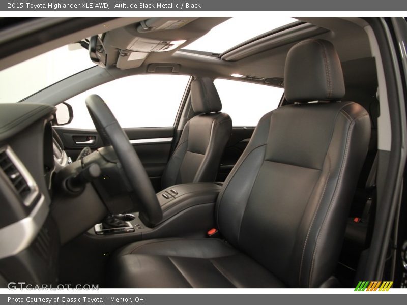 Attitude Black Metallic / Black 2015 Toyota Highlander XLE AWD