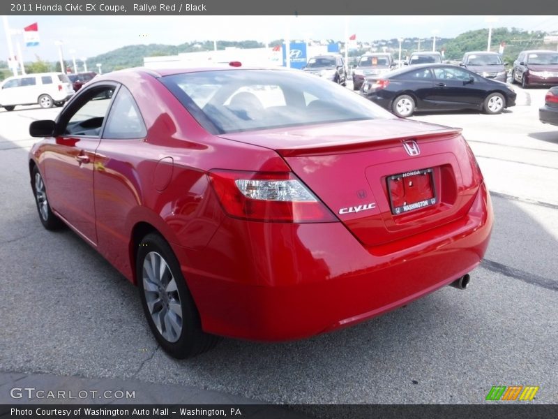 Rallye Red / Black 2011 Honda Civic EX Coupe