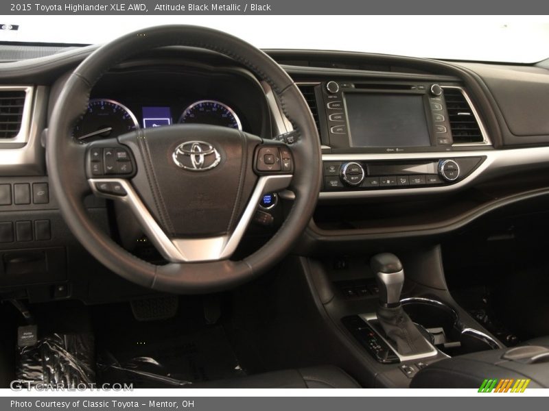 Attitude Black Metallic / Black 2015 Toyota Highlander XLE AWD