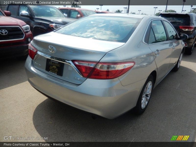 Celestial Silver Metallic / Black 2017 Toyota Camry LE