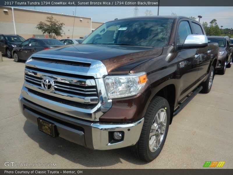 Sunset Bronze Mica / 1794 Edition Black/Brown 2017 Toyota Tundra 1794 CrewMax 4x4