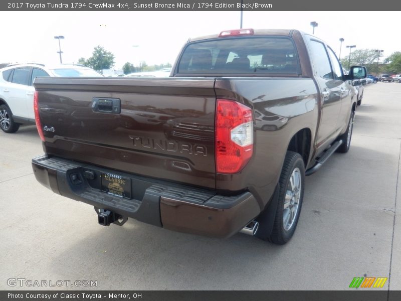 Sunset Bronze Mica / 1794 Edition Black/Brown 2017 Toyota Tundra 1794 CrewMax 4x4