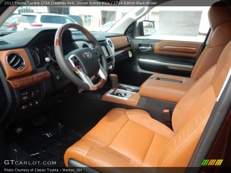Sunset Bronze Mica / 1794 Edition Black/Brown 2017 Toyota Tundra 1794 CrewMax 4x4