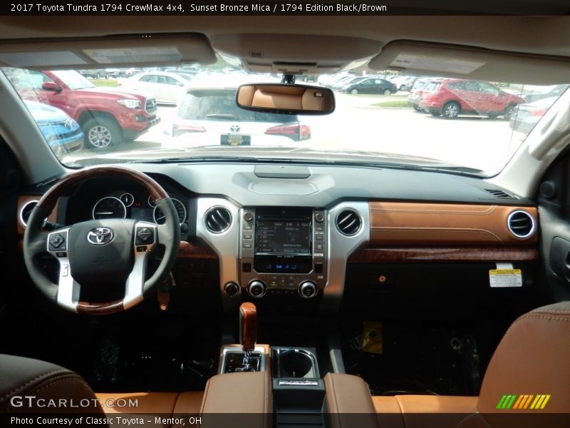 Sunset Bronze Mica / 1794 Edition Black/Brown 2017 Toyota Tundra 1794 CrewMax 4x4