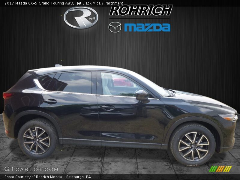 Jet Black Mica / Parchment 2017 Mazda CX-5 Grand Touring AWD