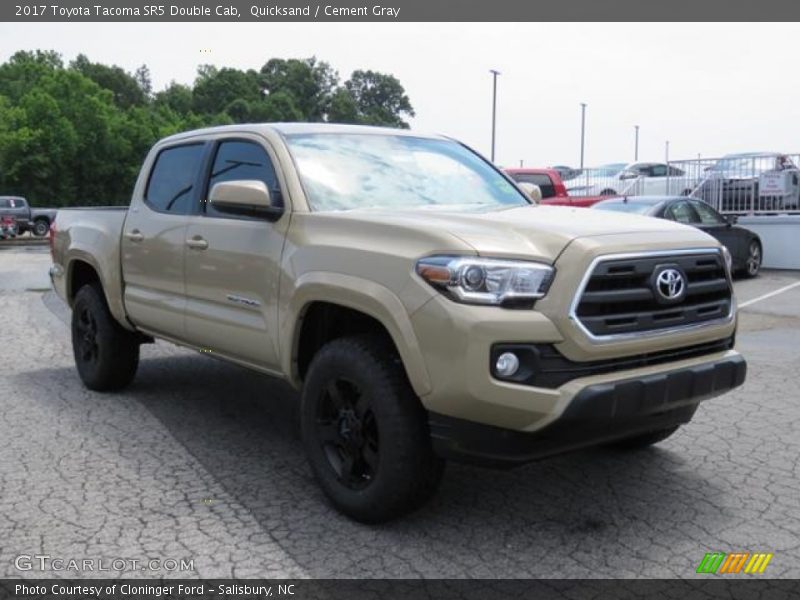 Quicksand / Cement Gray 2017 Toyota Tacoma SR5 Double Cab