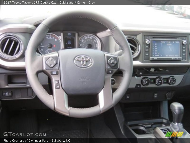 Dashboard of 2017 Tacoma SR5 Double Cab