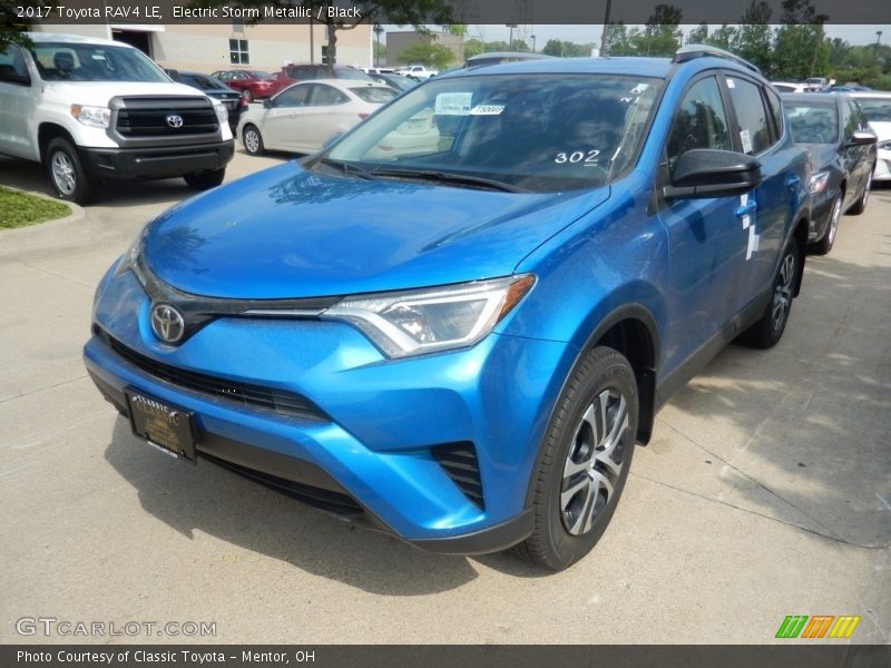 Electric Storm Metallic / Black 2017 Toyota RAV4 LE