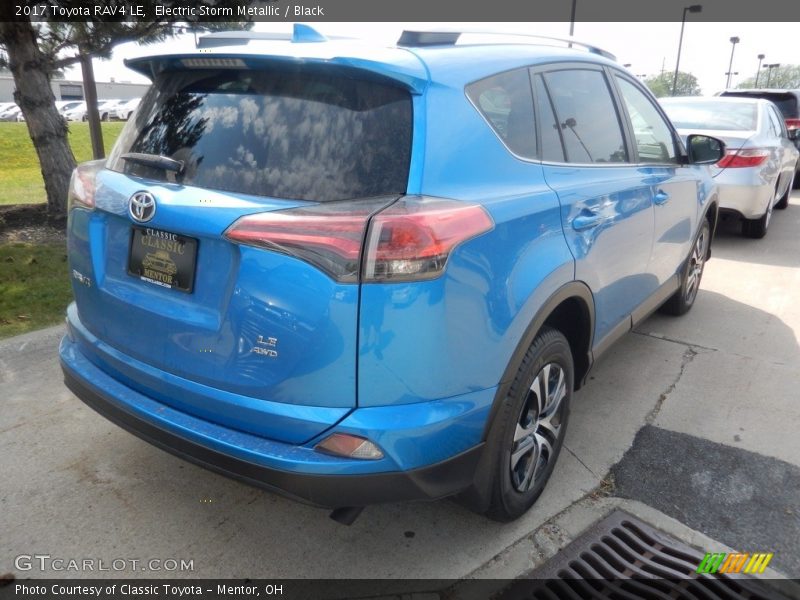 Electric Storm Metallic / Black 2017 Toyota RAV4 LE