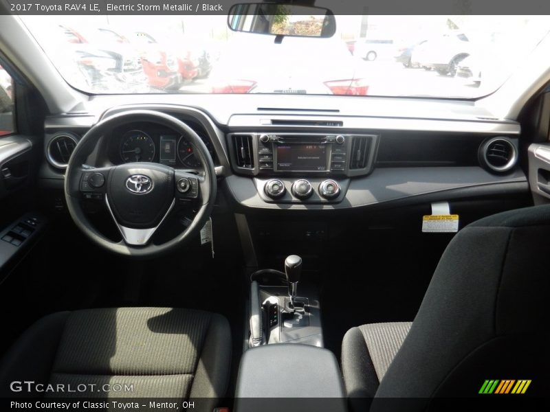 Electric Storm Metallic / Black 2017 Toyota RAV4 LE