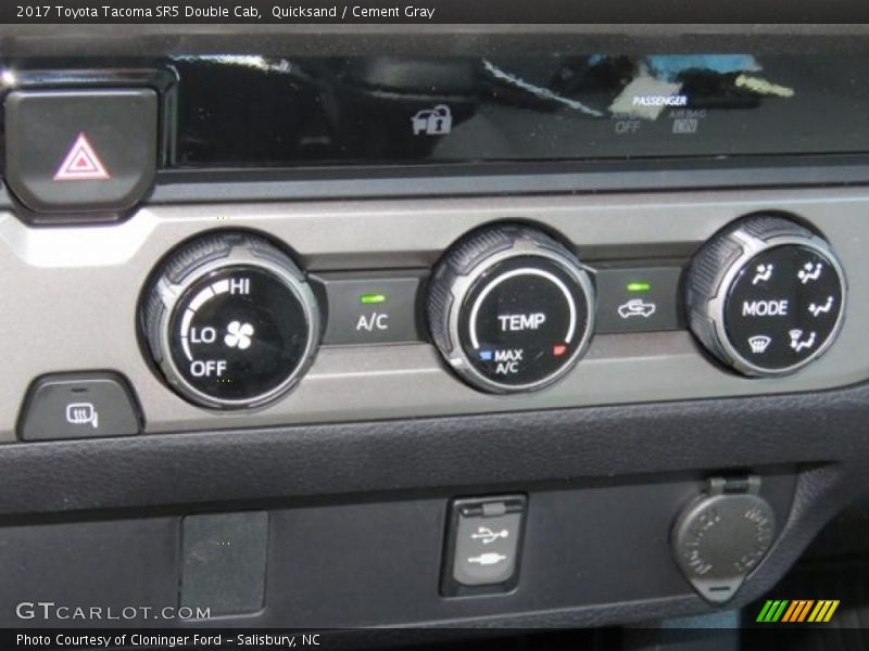 Controls of 2017 Tacoma SR5 Double Cab