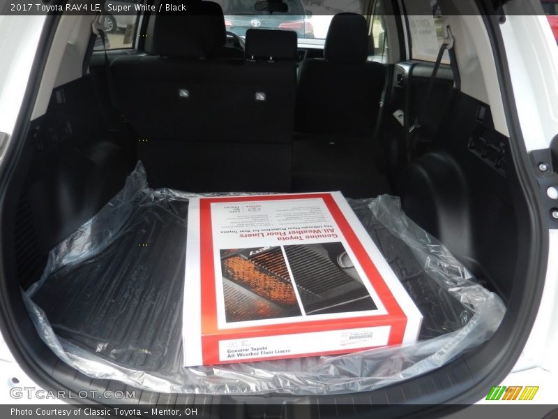 Super White / Black 2017 Toyota RAV4 LE