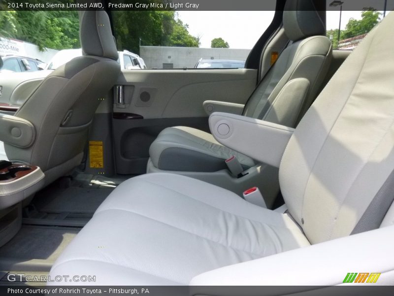 Predawn Gray Mica / Light Gray 2014 Toyota Sienna Limited AWD