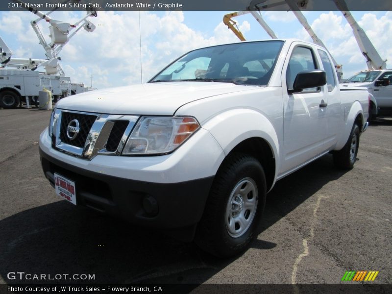 Avalanche White / Graphite 2012 Nissan Frontier S King Cab