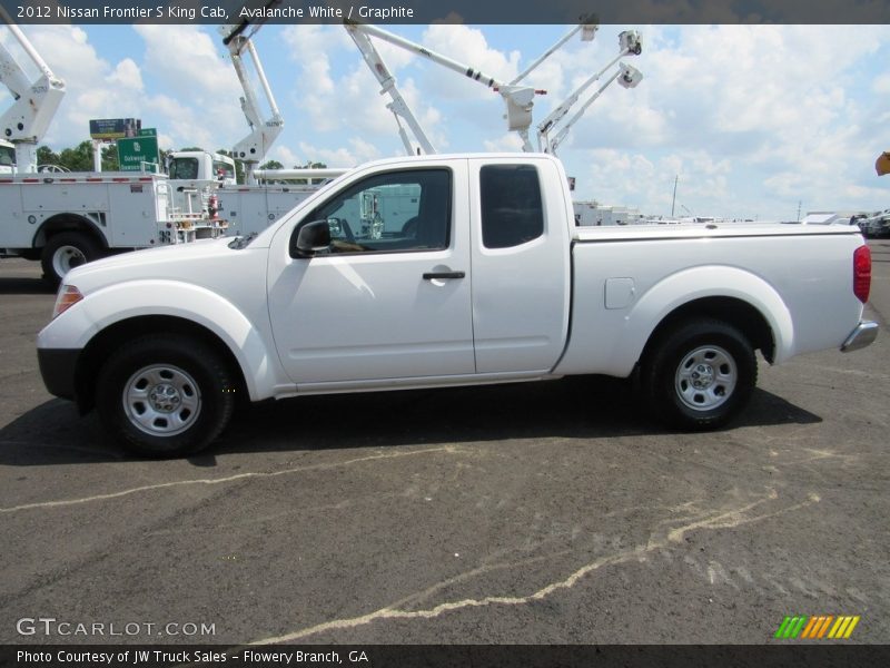 Avalanche White / Graphite 2012 Nissan Frontier S King Cab