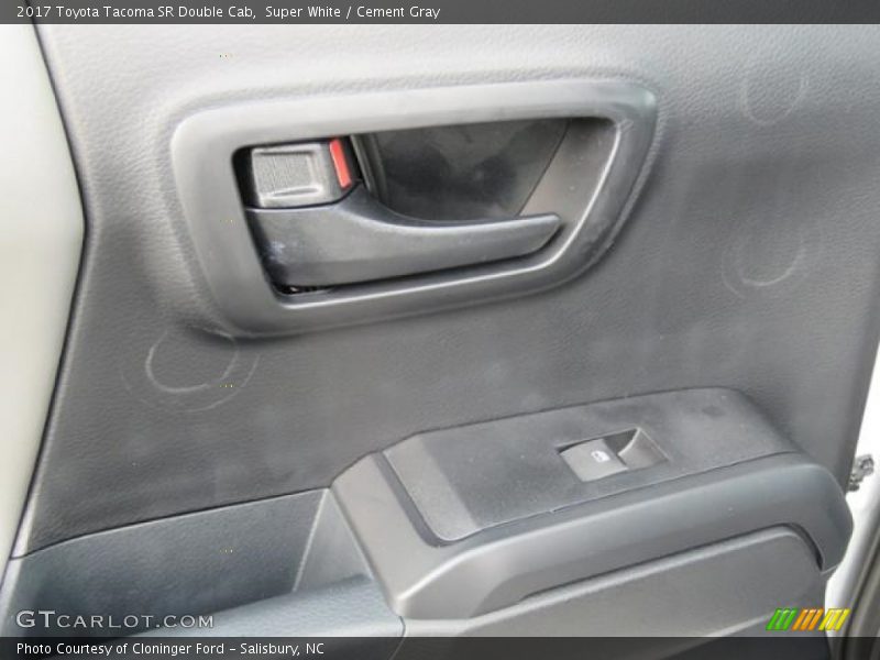Super White / Cement Gray 2017 Toyota Tacoma SR Double Cab