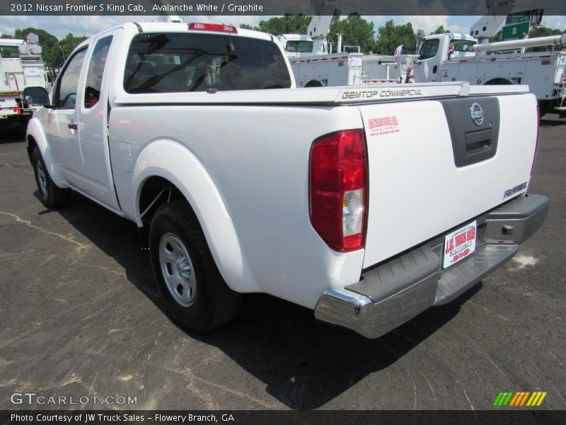 Avalanche White / Graphite 2012 Nissan Frontier S King Cab