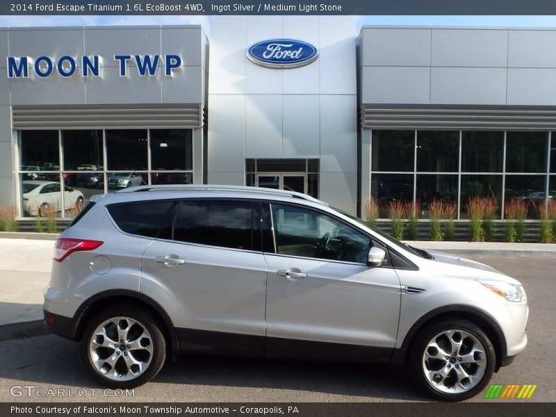 Ingot Silver / Medium Light Stone 2014 Ford Escape Titanium 1.6L EcoBoost 4WD