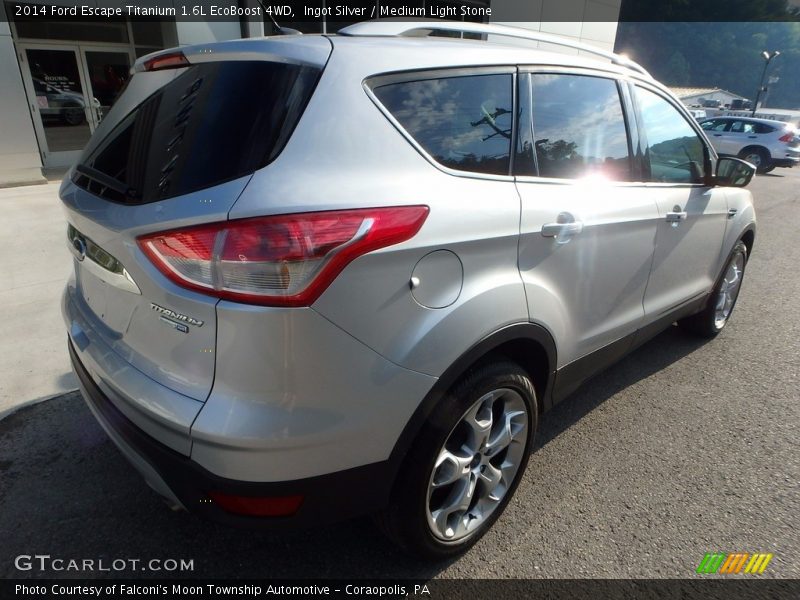 Ingot Silver / Medium Light Stone 2014 Ford Escape Titanium 1.6L EcoBoost 4WD