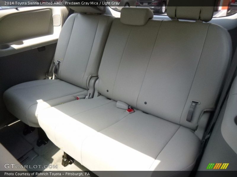 Predawn Gray Mica / Light Gray 2014 Toyota Sienna Limited AWD