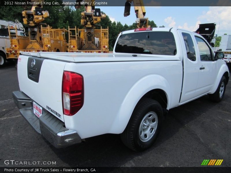 Avalanche White / Graphite 2012 Nissan Frontier S King Cab