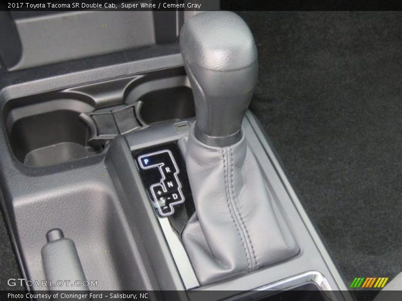 Super White / Cement Gray 2017 Toyota Tacoma SR Double Cab