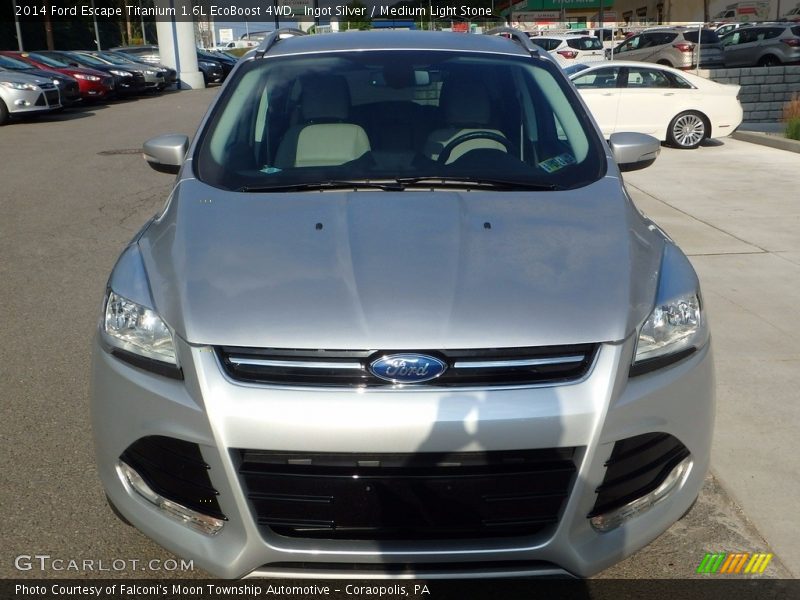 Ingot Silver / Medium Light Stone 2014 Ford Escape Titanium 1.6L EcoBoost 4WD