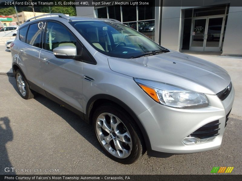 Ingot Silver / Medium Light Stone 2014 Ford Escape Titanium 1.6L EcoBoost 4WD